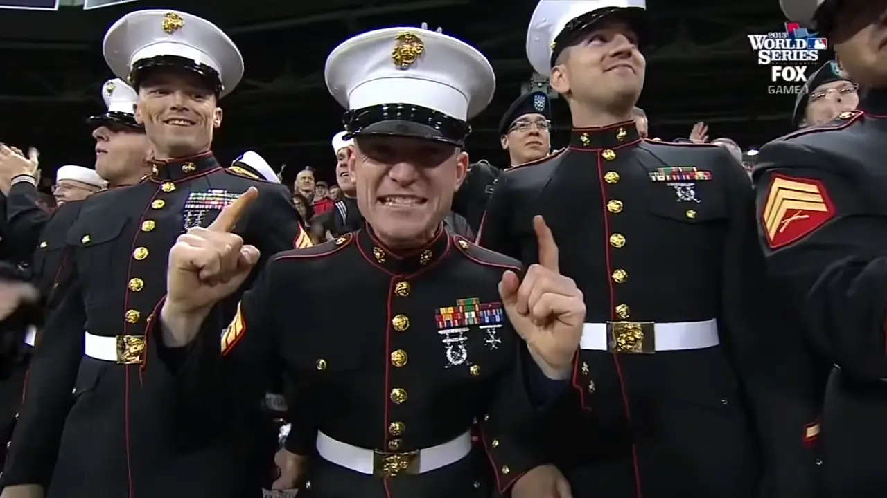 Marine Takes The Mic, Then Blows The Crowd Away With His Cover Of “God