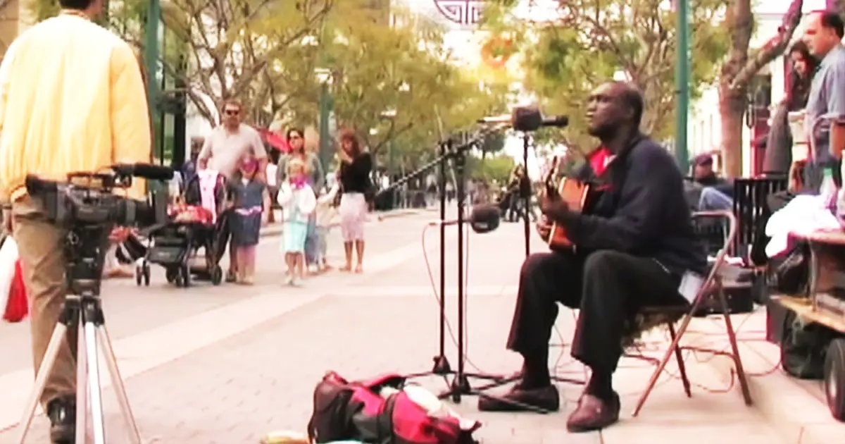 He Starts Singing A Classic On The Streets And The Wh