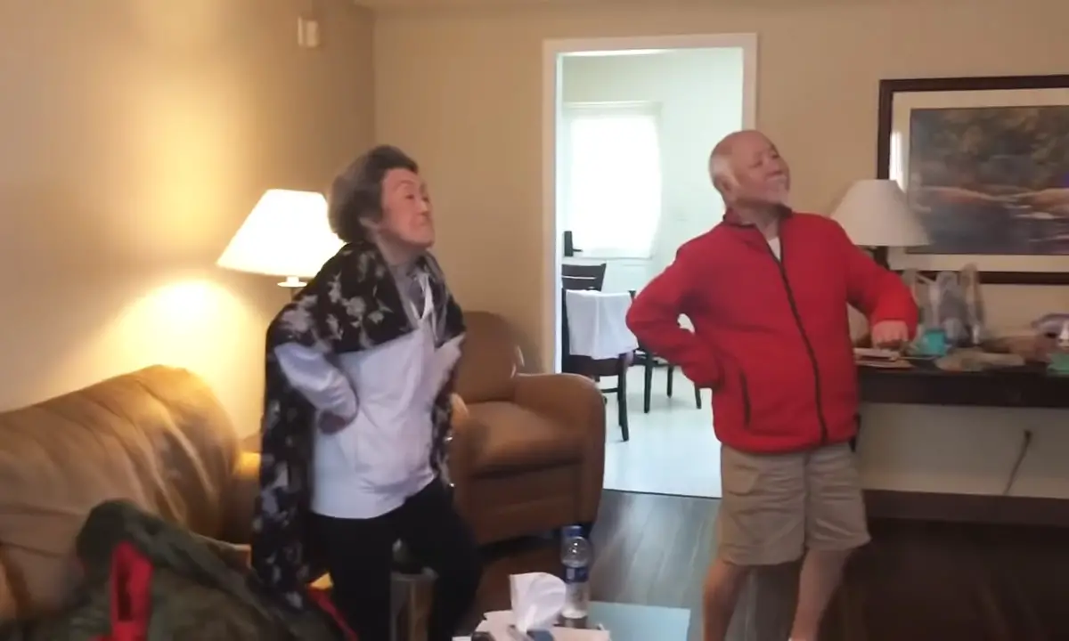 Adorable Quarantined Grandparents Get Down To Adam Lambert