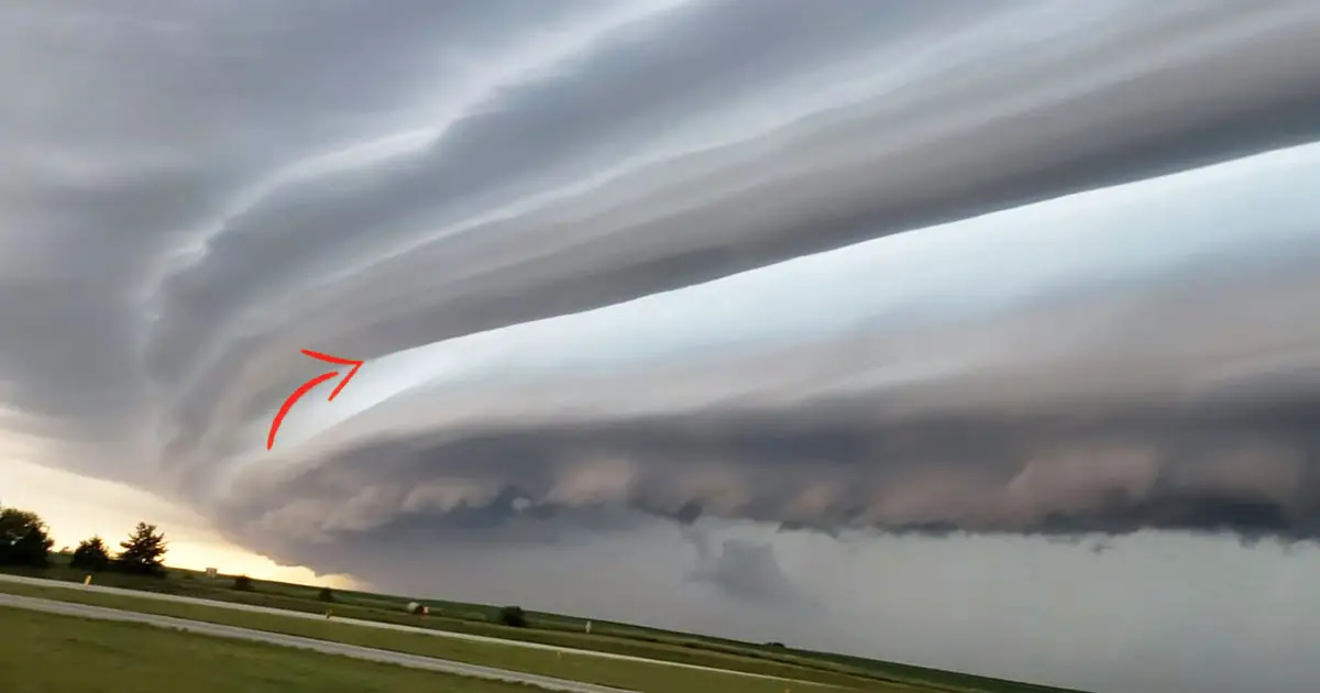 Shelf Clouds Lining The Sky Makes A Stunning View