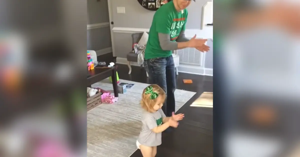 irish dancer with father