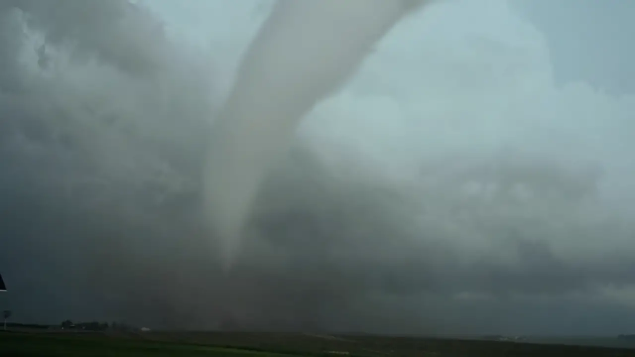 Man's Dash Cam Captures a Massive Tornado Insanely Close