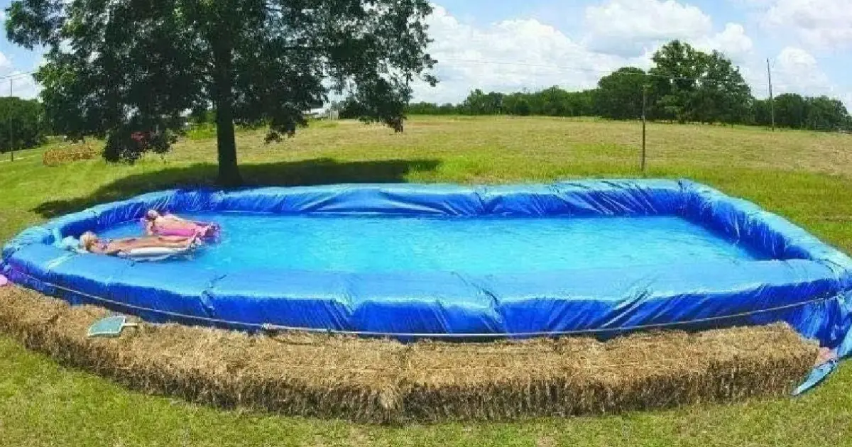 Diy Swimming Pools Made Of Hay Bales Are Exactly What You Need This Summer