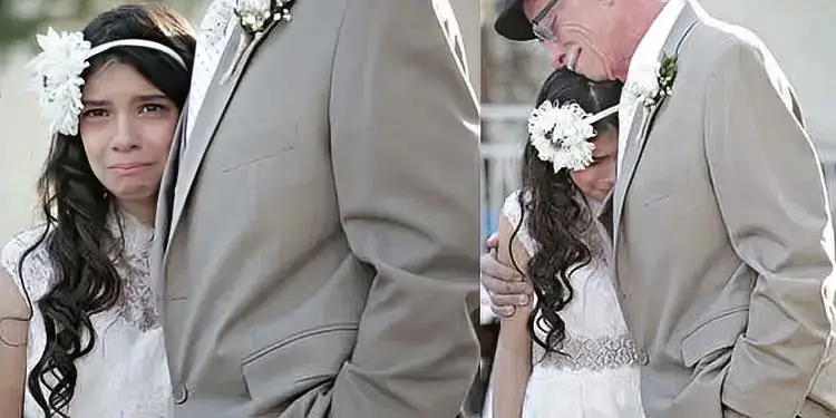 Dying Dad Walks 11 Yr Old Daughter Down Aisle Its So Heartbreaking